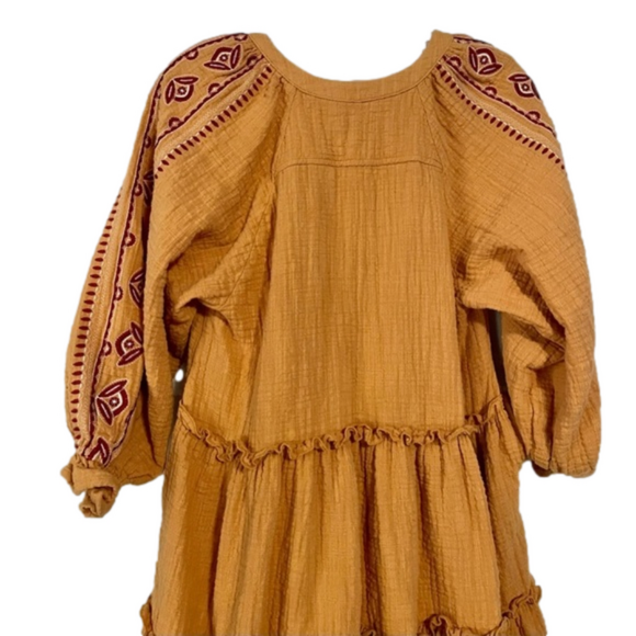 - Code X Mode size medium embroidered tiered dress - Picture 7 of 8